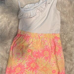 Lilly Pulitzer one shoulder glow in the dark dress. Vguc.